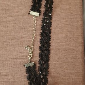 Elegant Black Lace Choker Necklace